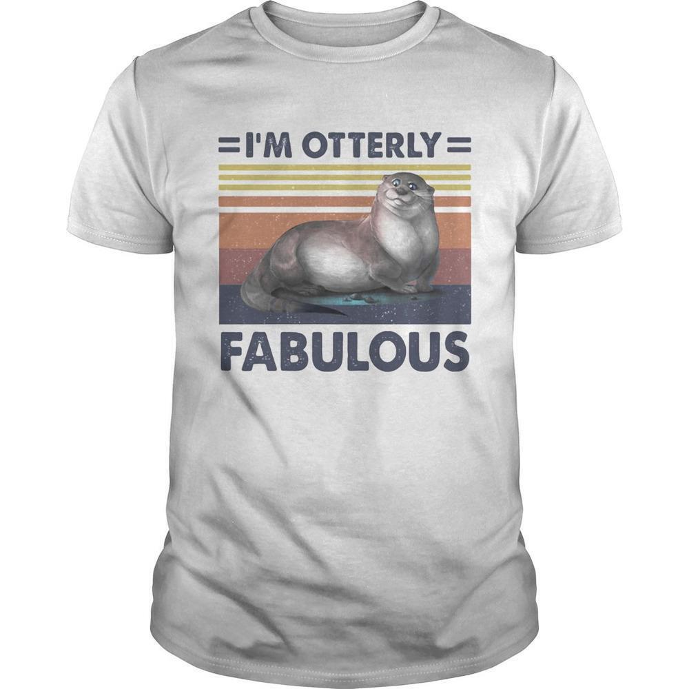 Im Otterly Fabulous Cute Animal Pun Retro T-Shirt